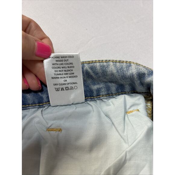 Wide Leg Blue Denim Jeans - Picture 6 of 10